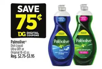 Dollar General Palmolive Dish Liquid Ultra OXY or Original offer
