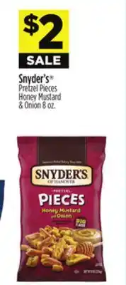 Dollar General Snyder's Pretzel Pieces Honey Mustard & Onion offer