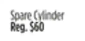 Dollar General Spare Cylinder offer