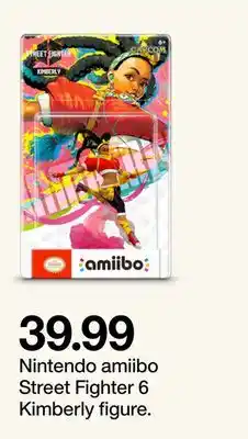 Target Nintendo amiibo Street Fighter 6 Kimberly figure offer