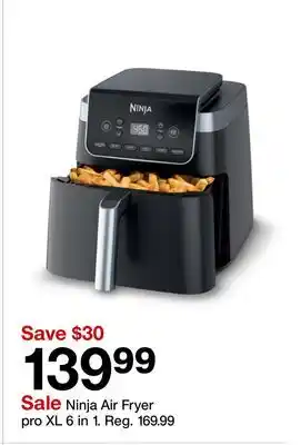 Target Ninja Air Fryer pro XL 6 in 1 offer