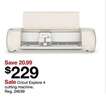 Target Cricut Explore 4 cutting machine offer