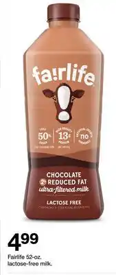 Target Fairlife 52-oz. lactose-free milk offer
