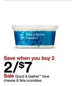 Target Good & Gather blue cheese & feta crumbles offer