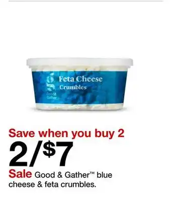 Target Good & Gather blue cheese & feta crumbles offer