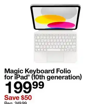 Target Magic Keyboard Folio for iPad (10th generation) offer