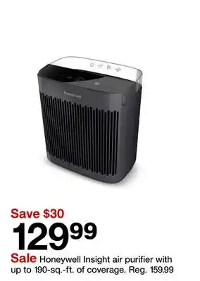 Target Honeywell Insight air purifier with up to 190-sq.-ft. of coverage offer