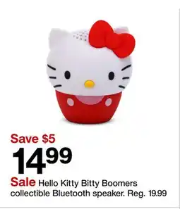 Target Hello Kitty Bitty Boomers collectible Bluetooth speaker offer