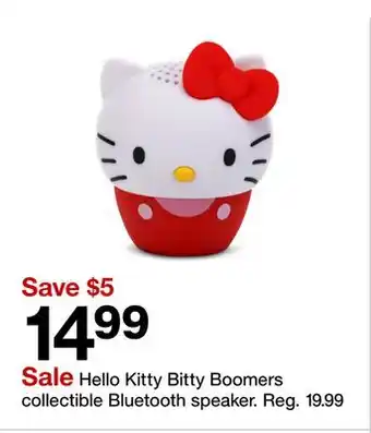 Target Hello Kitty Bitty Boomers collectible Bluetooth speaker offer