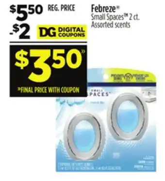 Dollar General Febreze Small Spaces offer
