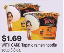 CVS Tapatío ramen noodle soup 3.8 oz offer
