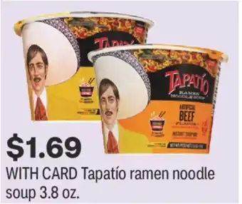 CVS Tapatío ramen noodle soup 3.8 oz offer