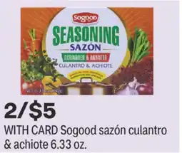 CVS Sogood sazón culantro & achiote 6.33 oz offer