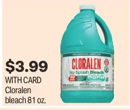 CVS Cloralen bleach 81 oz offer