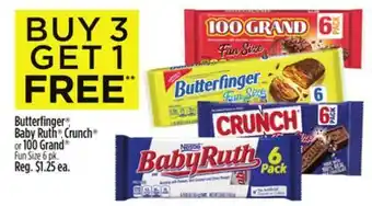 Dollar General Butterfinger , Baby Ruth , Crunch or 100 Grand Fun Size offer