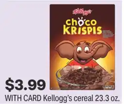 CVS Kellogg's cereal 23.3 oz offer