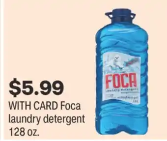 CVS Foca laundry detergent 128 oz offer