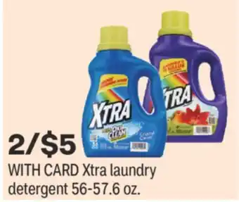 CVS Xtra laundry detergent 56-57.6 oz offer