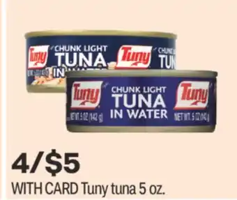 CVS Tuny tuna 5 oz offer