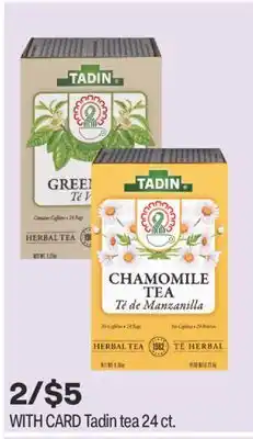 CVS Tadin tea 24 ct offer