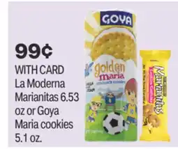 CVS La Moderna Marianitas 6.53 oz or Goya Maria cookies 5.1 oz offer