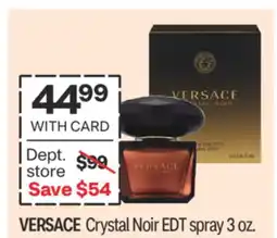 CVS VERSACE Crystal Noir EDT spray 3 oz offer