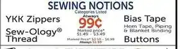 Hobby Lobby SEWING NOTIONS offer