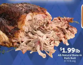 Fareway All natural bone in pork butt offer