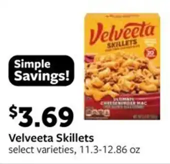 Fareway Velveeta skillets offer