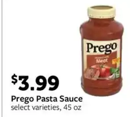 Fareway Prego pasta sauce offer