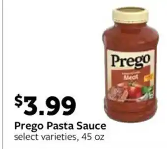 Fareway Prego pasta sauce offer