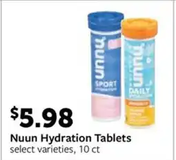Fareway Nuun hydration tablets offer