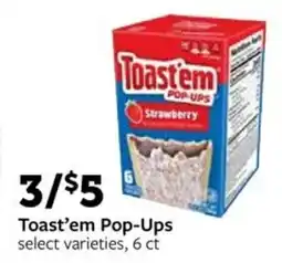 Fareway Toast'em pop ups offer