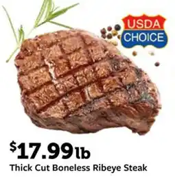Fareway Thick cut boneless ribeye steak offer