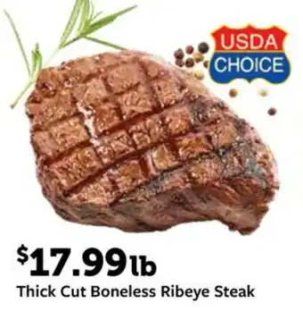Fareway Thick cut boneless ribeye steak offer