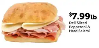 Fareway Deli sliced pepperoni & hard salami offer