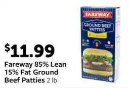 Fareway Fareway lean fat ground beef patties offer