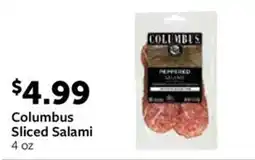 Fareway Columbus sliced salami offer