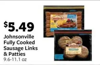 Fareway Johnsonville fully cooked sausage links & patties offer