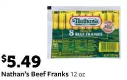 Fareway Nathan's beef franks offer