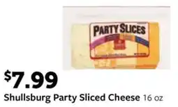 Fareway Shullsburg party sliced cheese offer