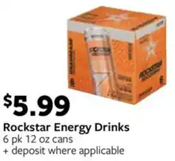 Fareway Rockstar energy drinks offer