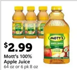 Fareway Mott's apple juice offer