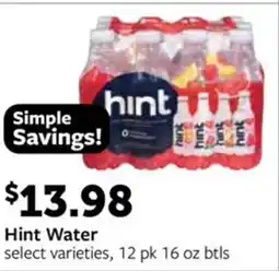 Fareway Hint water offer
