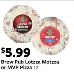 Fareway Brew pub lotzza motzza or mvp pizza offer