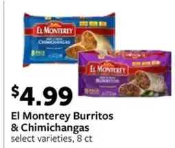 Fareway El monterey burritos & chimichangas offer