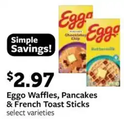 Fareway Eggo waffles, pancakes & french toast sticks offer