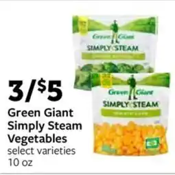 Fareway Green giant simply steam vegetables offer