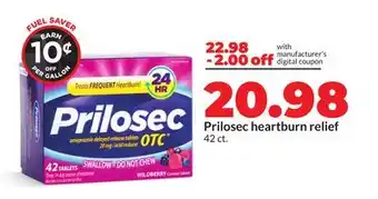 Hy-Vee Prilosec heartburn relief Item offer