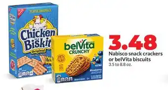 Hy-Vee Nabisco snack crackers or belVita biscuits offer